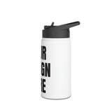 Stainless Steel Water Bottle, Standard Lid